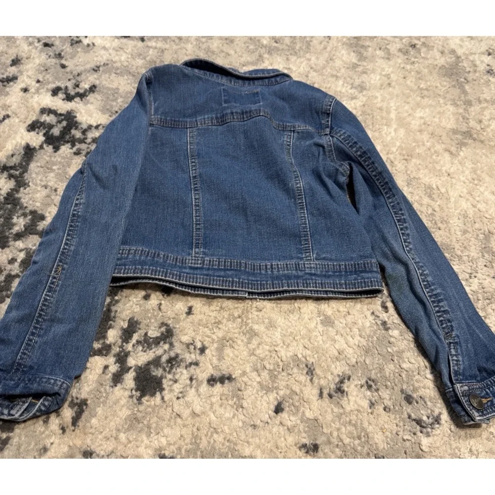 Justice Youth Girls Jean Denim Jacket Sz 6 / 7
